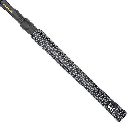 SNIPER SKIN Fishing Rod Grip - Fishing Gear Accessories - Waterproof & Adjustable - Easy to Install, Strong Replacement Grip - color: Black / White Net