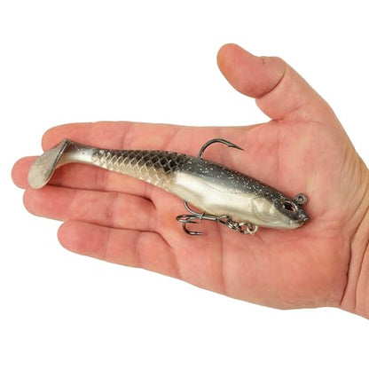 Berkley PowerBait Saltwater Pre-Rigged Cullshad Fishing Soft Bait - color: Black Shad, size: 6 in (1.625 oz)