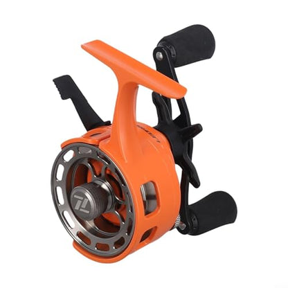 Ice Fishing Reel 3.2:1 Gear Ratio with Magnetic Drop System and Two-Way Free-Spool Lever 3+1 Ball Bearings Inline Design for Winter Angling