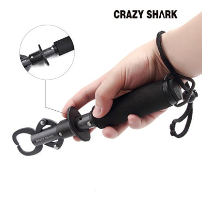 Aluminum Fish Hook Remover Removal Fishing Tools Tackle Squeeze-Out 6.7in Gray - color: Gun Metal