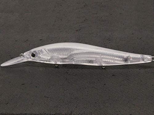 10 Blank Unpainted Minnow Crankbait Topwater Lipless Jerkbait Fishing Lures V3 - color: UPM817P10