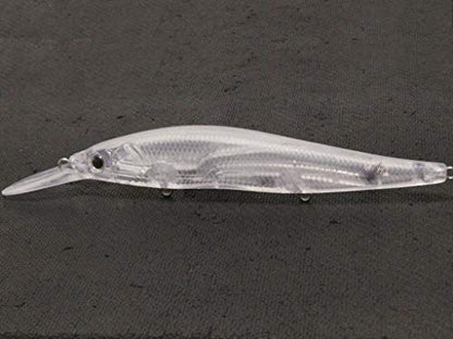 10 Blank Unpainted Minnow Crankbait Topwater Lipless Jerkbait Fishing Lures V3 - color: UPM817P10