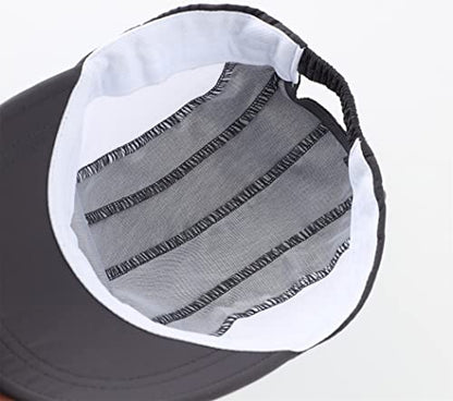 Connectyle Kids Sun Hat with Removable Neck Flap UPF 50+ Sun Protection Baseball Cap Summer Beach Sun Hats 3-6 Years - color: Dark Grey