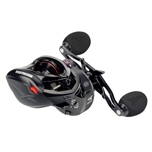 KastKing Speed Demon Elite Fishing Reel, World's Fastest 10.5:1 Gear Ratio/Deadbolt Baitcasting Reel, 10+1 Shielded Stainless Steel BB, CNC Lightweight Aluminum Frame, Available in Skipping Version - color: High Speed- 10.5:1- Left