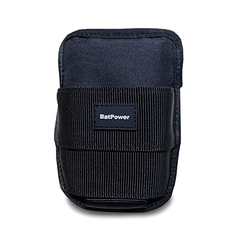 BatPower Fishing Belt Set with Rod Holder: Professional Fighting Waist Belt with Battery Pouch & Pliers Case - Compatible with Daiwa, Shimano, Banax, Miya Reels
