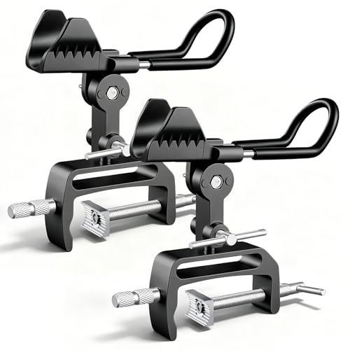 2 Pack Fishing Rod Holders for Boat, 360° Adjustable Stainless Steel , Compatible with Round/Square Rail & Boat Gunwale, Marine Grade Fishing Rod Mount for Boat Kayak - color: Black
