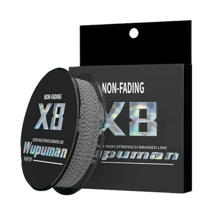 Braided Fishing Line 8 Strands (Non-Fading) Super 100% PE(LBS:6/8/10/15/20/30/40/50/60/70/80/90/100/130/150/200)(150M 300M 500M 1000M) Ocean, Lake,Parks, River Fishing - color: Spot(Black &White, size: 25LB 150M 164Yards