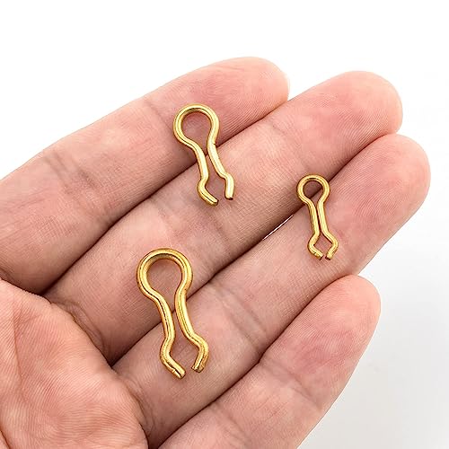 Dr.Fish Sinker Eyes for Lead Weight Mold, US Size Sinker Eyelet for Homemade Fishing Weight Mold Tackle Accessories - size: #2