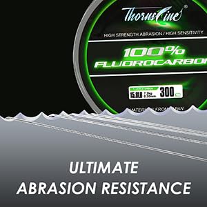 100% Pure Fluorocarbon Fishing Line - Premium Leader Material from Japan - High Strength, Abrasion-Resistant, Fast Sinking - Freshwater and Saltwater Fishing Leader - size: 26LB/0.44mm/55Yds