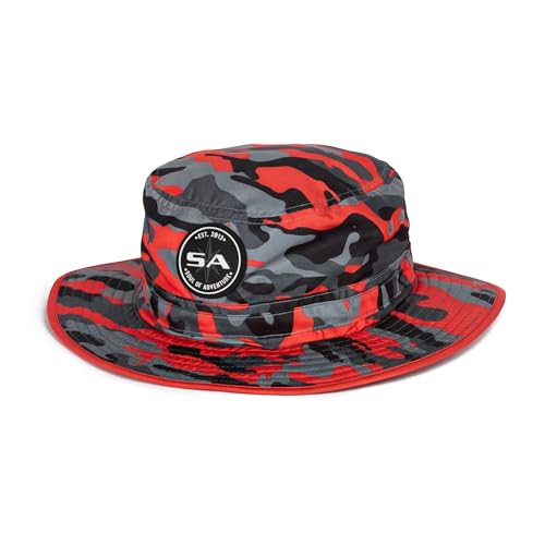 Soul of Adventure Bucket Hat | UV 50+ for Adults | Sun Protection with Adjustable Fit, Moisture-Wicking Fabric - color: Fire Military Camo