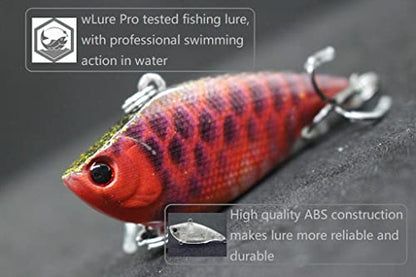 Minnow Crankbait for Bass Fishing Bass Lure Jerkbait Fishing Lures and Tackle Box - color: HL540KB