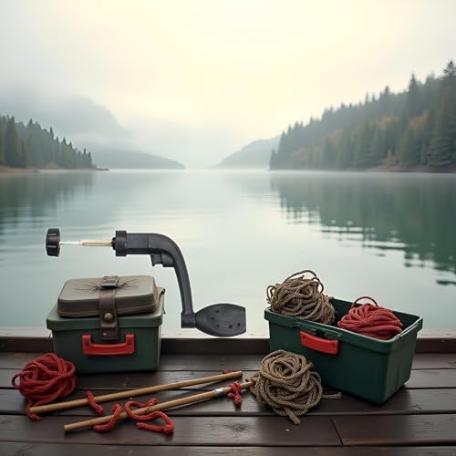 Fishing Spinning Reel Handle Grip Replacement, Plastic Fishing Reel Power Handle Crank Arm Spinning Reel Folding Rotary Knob Repair Parts Black 1 Pcs