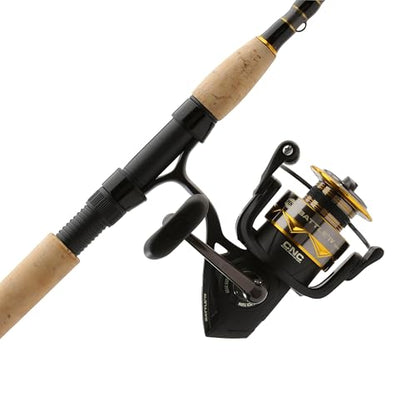 Penn Battle IV Spinning Reel and Fishing Rod Combo - size: 3000 Size Reel - 7' - Medium Light - 1pc, style: Battle IV