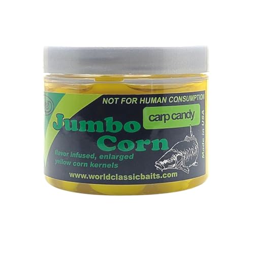 WCB Carp Baits - Flavored Jumbo Corn Bait - Ideal for Carp Fishing - style: Flavor: Carp Candy