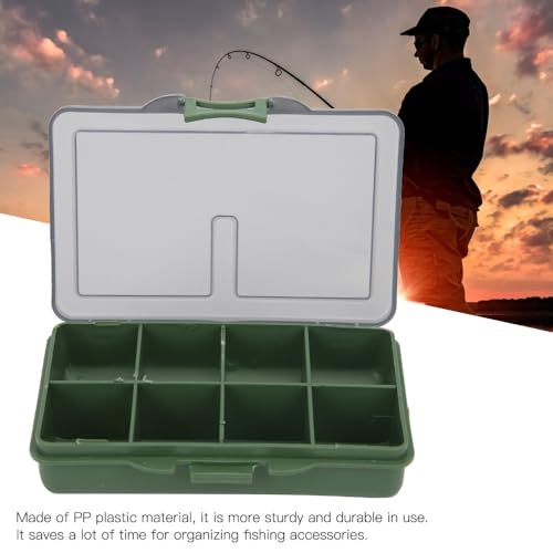 Fishing Tackle Box, Clear Water proof Storage Organizer for Hooks, Lures, Baits, Terminal Tackle and Small Fishing Accessories Use(8 Compartments) - size: 8 Compartments