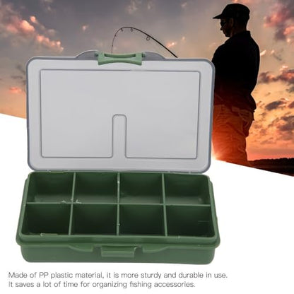 Fishing Tackle Box, Clear Water proof Storage Organizer for Hooks, Lures, Baits, Terminal Tackle and Small Fishing Accessories Use(8 Compartments) - size: 8 Compartments