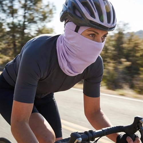 Balaclava Face Mask Sun UV Protection, Summer Cooling Breathable Full Face Mask for Motorcycle Skiing Cycling Fishing - color: Light Purple