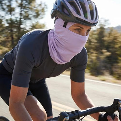 Balaclava Face Mask Sun UV Protection, Summer Cooling Breathable Full Face Mask for Motorcycle Skiing Cycling Fishing - color: Light Purple