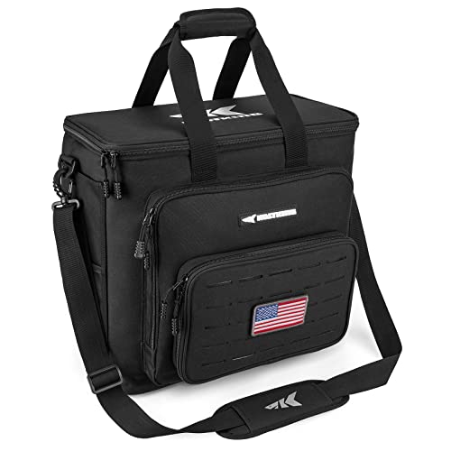 KastKing Fishing Tackle Bags - Saltwater & Freshwater Fishing Bags - Water Resistant, Padded Shoulder Strap - Gear Storage - color: Black-Large, size: Large
