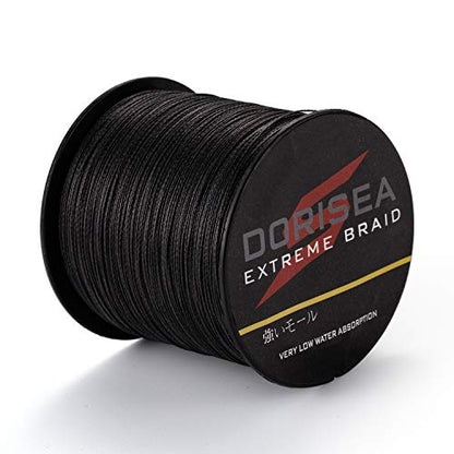 Extreme Braid 100% Pe Black Braided Fishing Line 109Yards-2187Yards 6-550Lb Test Fishing Wire Fishing String Incredible Superline Zero Stretch - size: 100m/109Yards 70lb/0.44mm
