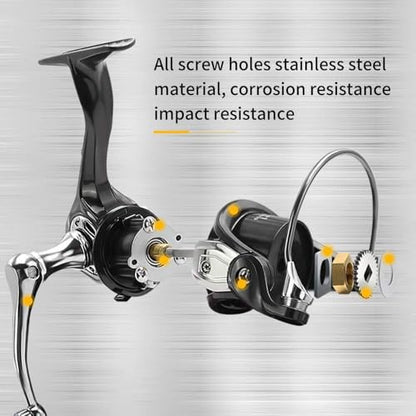 SANLIKE Spinning Reel Fishing Reel for Saltwater or Freshwater | Carbon Fiber, 40.5 Lbs Max Drag, 7+1 Stainless BB Ball Bearing, 5.2:1 Gear Ratio, Size 3000-6000 - size: 5000