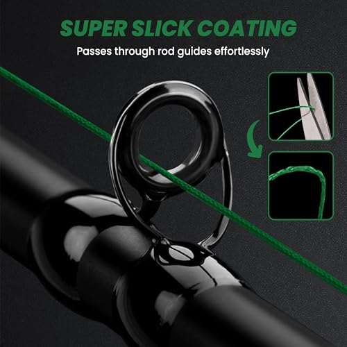 UMT Super Braid 150 Yards PE 8 Strand Fishing Line - High Strength, Available in 10lb 20Ib & 30Ib Moss Green and Sea Blue Options Pro Grade Zero Stretch Super Strong - Uncle Mo's Tackle - color: Moss Green, size: 30LB, 150 Yards