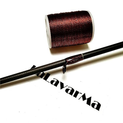 (8pcs*240yd) Kalavarma Rod Wrapping Thread for Fishing Rod Wrapping Thread Rod Building Repair - style: Metallic klm044