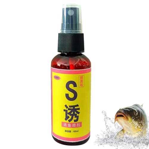 Fish Attractant Spray - Freshwater Bass Lures, Easy-to-Use Liquid Attractant | Fish Scent Enhancer, Crappie Fish Attractant, Long-Lasting Fish Attractant, Fishing Bait Spray for Carp Crucian Carp