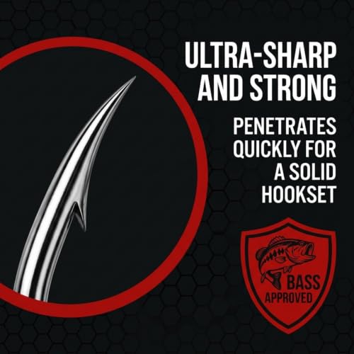 Worm Hooks for Bass Fishing- Texas Rig - Ewg