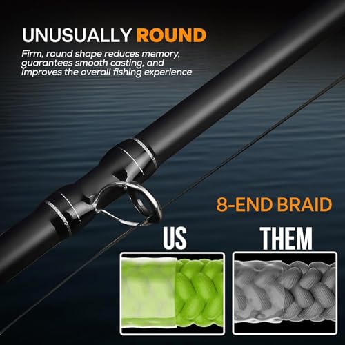 FINS Infinity Braided Fishing Line – USA Made, Silky Smooth 8-End Jet Black Braid for Superior Casting Distance, Quiet Performance Through Guides, Stealthy Freshwater and Saltwater Presentations - size: 300 Yards