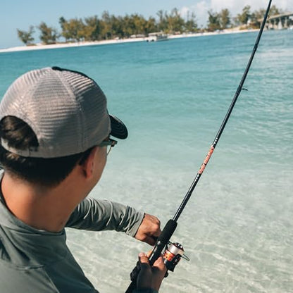 Ugly Stik 50th Anniversary Spinning Reel and Fishing Combo, 6’6”, 2-Piece, Medium Power Rod, Strong and Sensitive, Ergonomic Reel Seat, Durable Guides