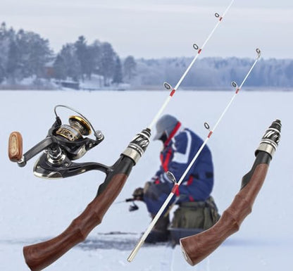 62cm Ice Fishing Rod Lightweight Travel Fishing Rod Practical Fishing Gear Fishing - size: 62cm Rod