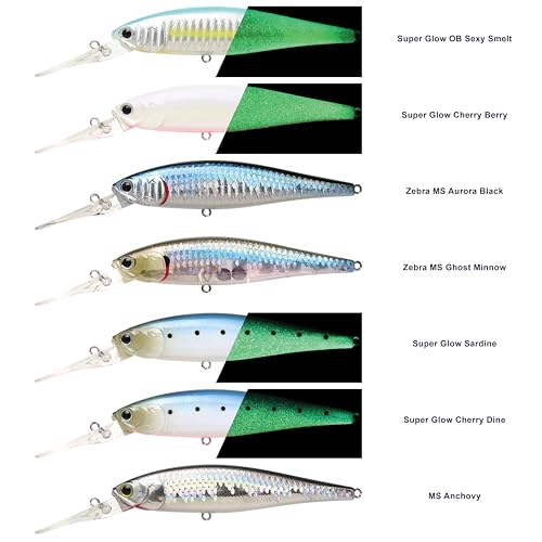 LUCKY CRAFT Pointer 100DD-S, Saltwater Surf Fishing Lures, Jerkbait, Halibut, Surf Perch, Calico Bass, White Seabass, Striped Bass, Sinking, Fishing Gear - color: 714 Metallic Sardine