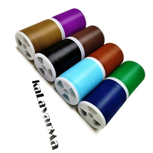 (8pcs*240yd) Kalavarma Rod Wrapping Thread for Fishing Rod Wrapping Thread Rod Building Repair - style: Colorfast 055