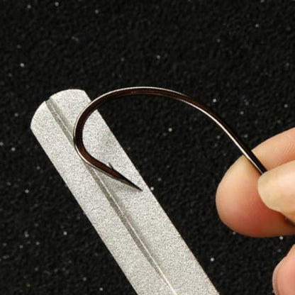 IMIKEYA Portable Fishhook File Dual-Sided Hook Sharpener Tool with Adamas Material for Fishing Hooks, User-Friendly Design for Outdoor Activities and Camping, for Anglers and Fishing