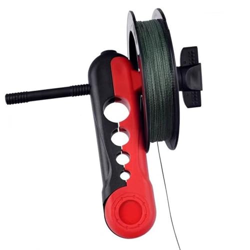 Light Weight Fishing Reel Winders Portable Reel Line Spoolers Machine Baitcasting Rotating Reel Spoolers - color: Blue and white