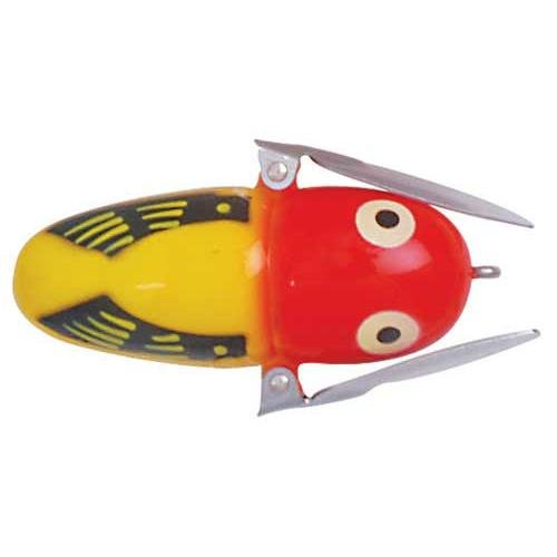 Heddon Crazy Crawler Wild-Action Topwater Fishing Lure - color: Yellow Hornet, size: Tiny Crazy Crawler (1/4 oz)