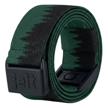 JeltX Adjustable Elastic Belts for Men and Women, Non-Slip Stretch Belt with Magnetic Belt Buckle and Grippy Gel - color: Treeline
