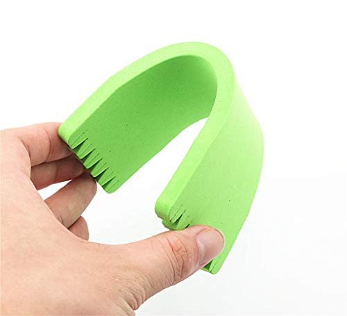 Toasis Fishing Leader line Holder Foam Board Snelled Hook Keeper Pack of 10 - size: 7x18cm