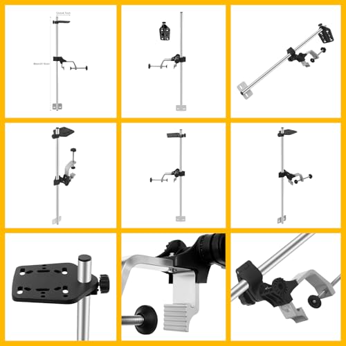 Universal Portable Transducer Bracket, Adjustable 360° Rotating Fish Finder Mount