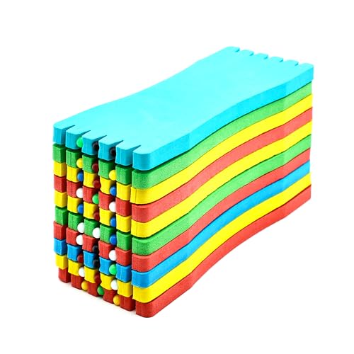 SAMSFX Fishing Leader Line Holder Foam Board Snelled Hook Keeper with Retaining Pins Accessories Pack of 10 - color: 16 x 6cm(10PCS), Pins Included