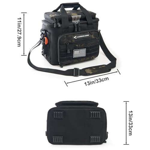 Waterproof Fishing Tackle Bag,Saltwater Tackle Box Bag,Fishing Bags for Men - Fishing Gifts for Men Black - color: Black