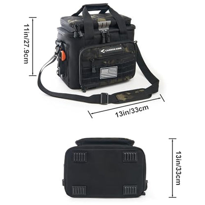 Waterproof Fishing Tackle Bag,Saltwater Tackle Box Bag,Fishing Bags for Men - Fishing Gifts for Men Black - color: Black