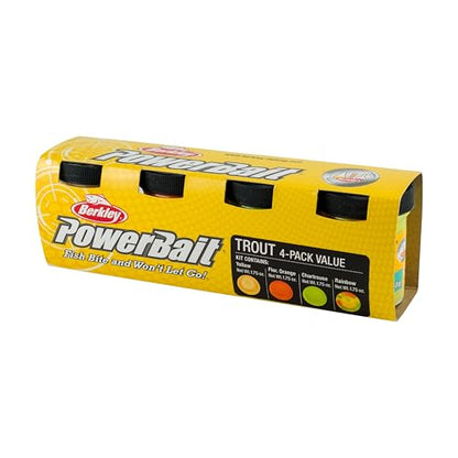 Berkley PowerBait Trout Fishing Dough Bait - color: Assorted 4-Pack