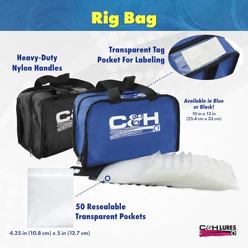 C&H Lures Fishing Lure Case, 14.5 in x 28 in / 36.8 cm x 71.1 cm, 8 Pocket