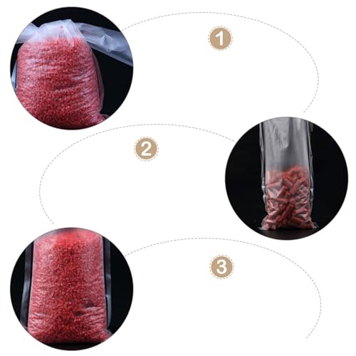 ARTIBETTER 50pcs Fishing Bait Bags Water Soluble Bait Holder 12x16cm Mesh Storage Container for Live and Fishing Accessories