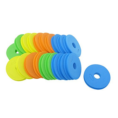 Honbay 20PCS Round Fishing Line Foam Spools - 68mm/2.68inch Storage Holders, Rigs & Hooks Boards, Winding Boards - Random Colors