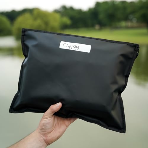 Fishing Tackle Storage Bags - Clear, 6 Pack | Zip Bags for Organizing Baits and Tackle. Extremely Durabality. Holds 30+ bags of baits. (10x12in, 6, Piece) - size: 10 x 12in