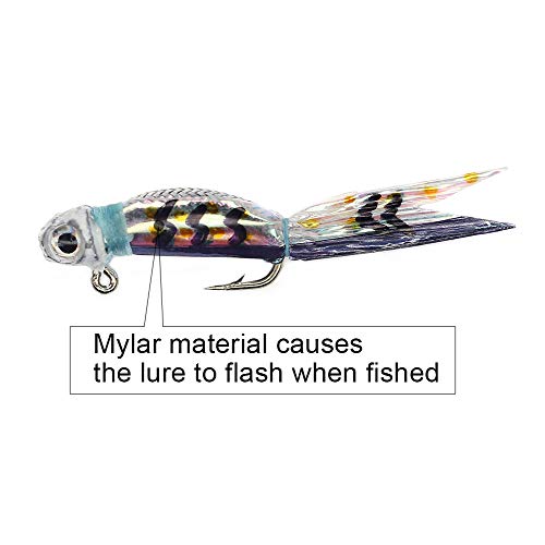 YZD Silverside Minnow Crappie Jig 12pcs - color: 04 Multi