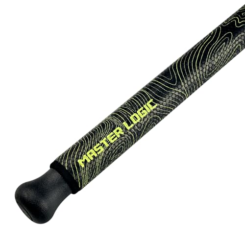 Monster Catfish Casting Rod, 7' MH Glow-in-Dark 1-Piece | Glow catfish rod with S-glass carbon blank, EVA grip, stainless guides, 10-50lb line and 1-10oz lures for night fishing - color: Yellow, size: ["Catfish Rod 7'-1pc-Medium Heavy"]